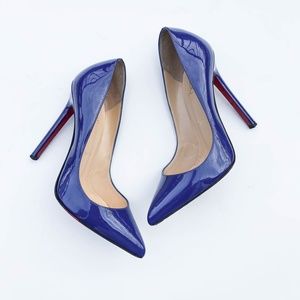 Royal Blue 120mm Louboutin Pigalle
